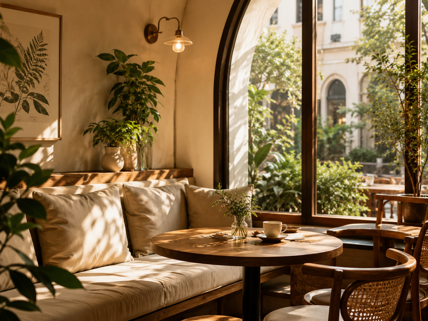 Cozy Brew cafe interior