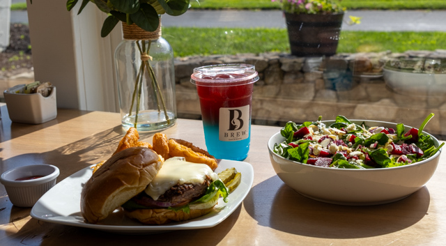 Lunch by the Window at Brew Cafe and Bistro